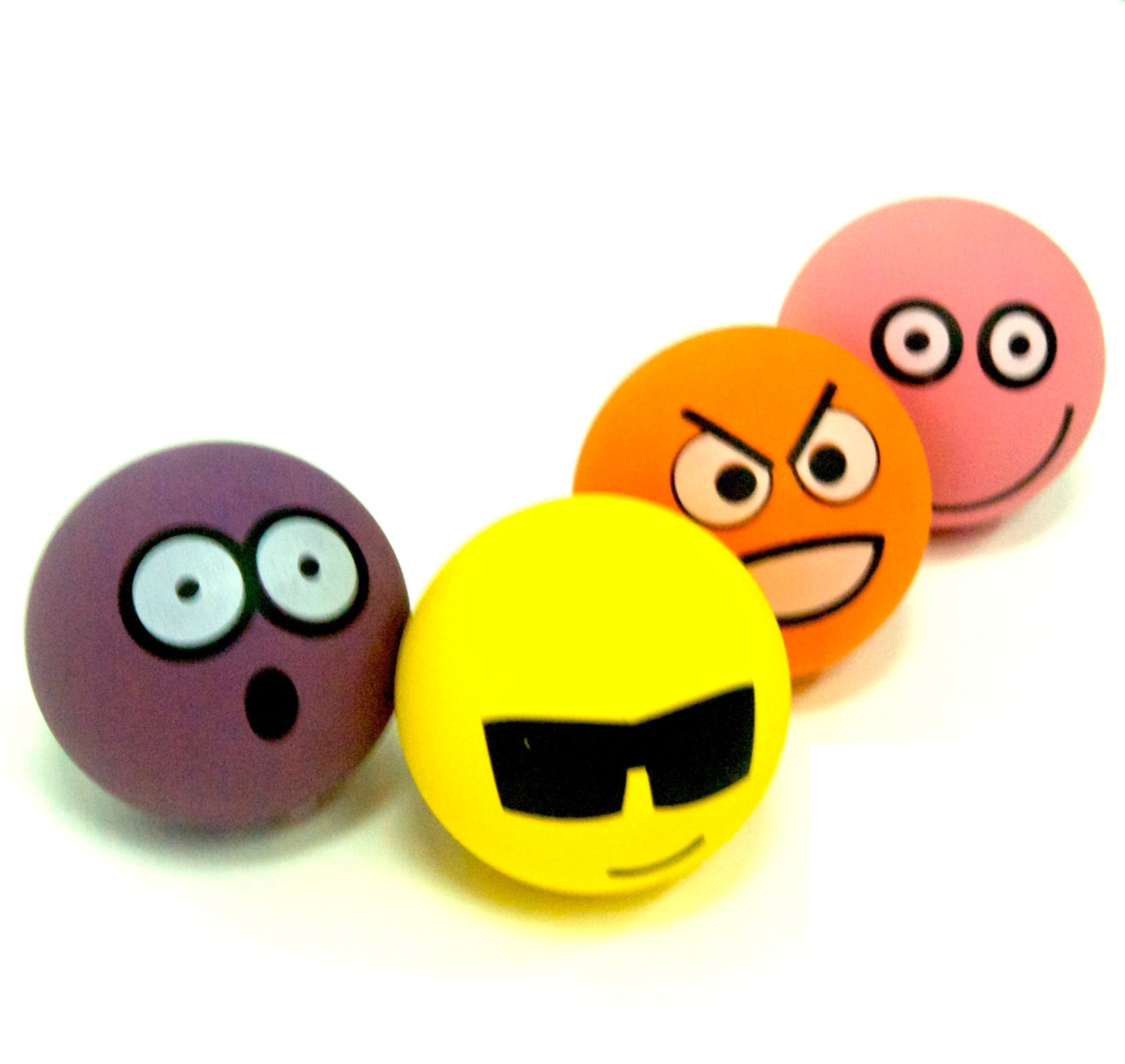 Emoji series rubber balls custom print